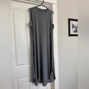 Matilda Jane Good Hart GH Shiloh Grey Sleeveless Maxi Dress Size L Large #3305